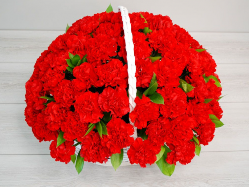 Impression Bouquet: 75 Red Carnations - Image 2