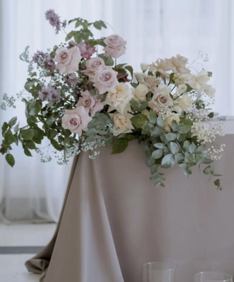 «Lavender Sorbet» – Full Wedding Set (Bridal bouquet, boutonnière, one bridal table decoration, and your choice of guest table decorations) - Image 7