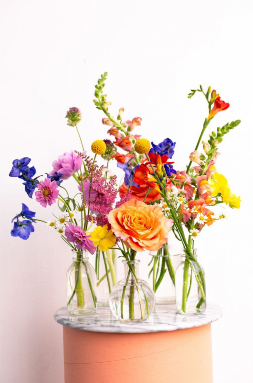 «Colorful Summer» – Full Wedding Set (Bridal bouquet, boutonnière, one bridal table decoration, and your choice of guest table decorations) - Image 3