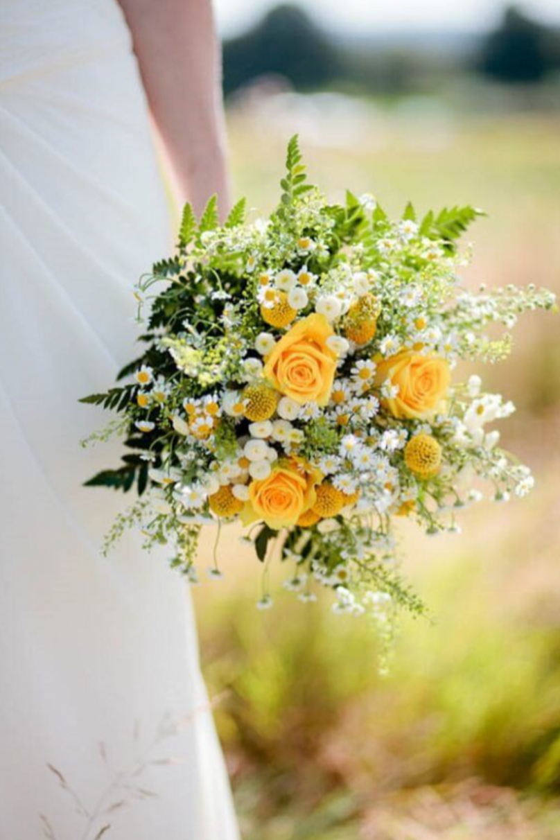 «Sun Inside» – Full Wedding Set (Bridal bouquet, boutonnière, one bridal table decoration, and your choice of guest table decorations) - Image 3